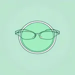 large circular, light green glasses image